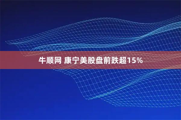 牛顺网 康宁美股盘前跌超15%